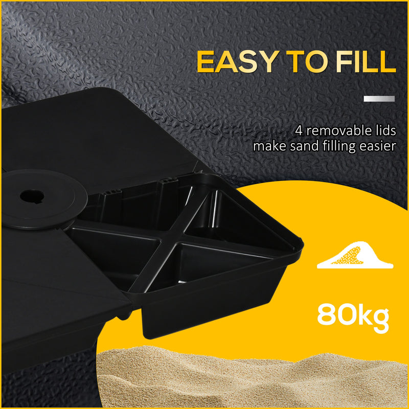 Outsunny Plastic Umbrella Base