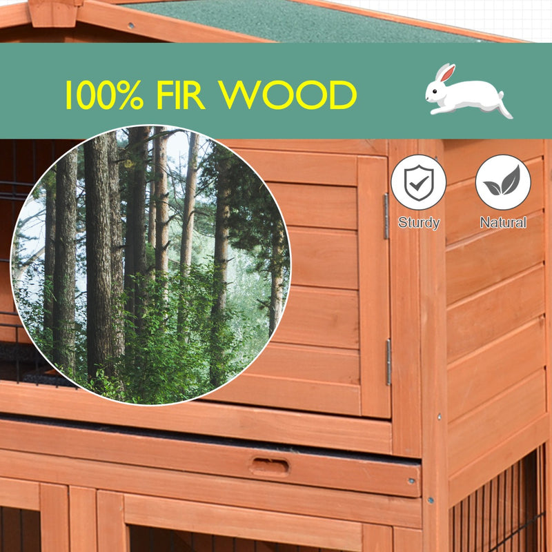 Pawhut Multi Level Rabbit Hutch