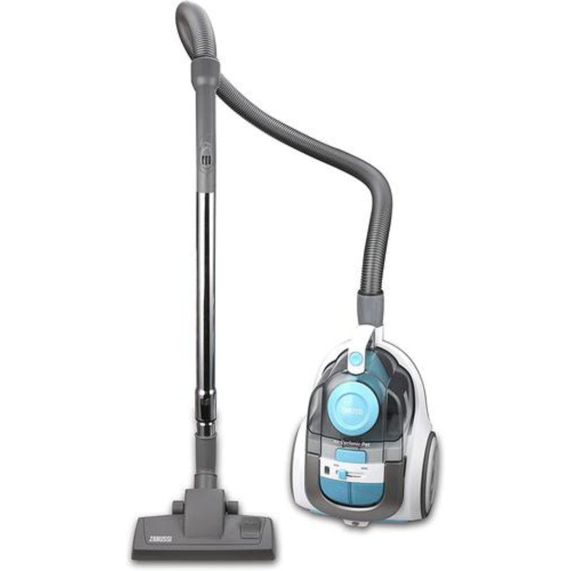 Zanussi Bagless Cyclonic Cylinder Vacuum Cleaner with Pet Hair Tool 600w - Blue White ZAN8620PT