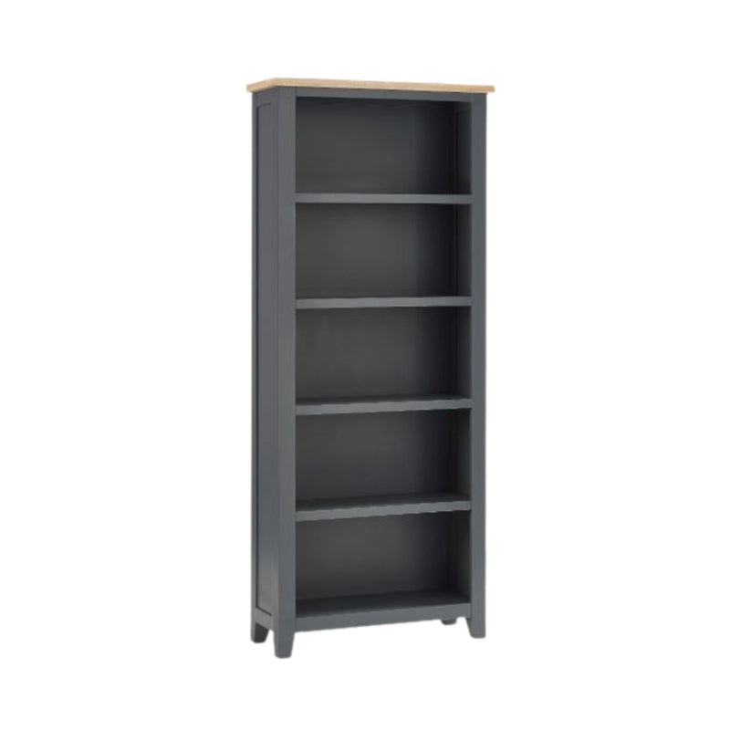 Bordeaux Tall Bookcase Dark Grey 1.9m