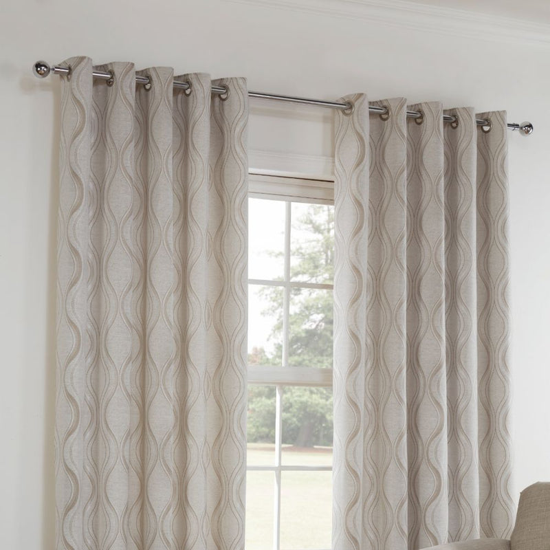 Lewis's Sienna Natural Curtain - Natural