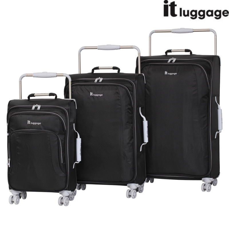 IT Luggage World s Lightest Suitcase with 8 Wheels and Wide Handle Des
