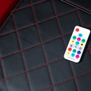 Vinsetto Racing Gaming Chair with RGB LED Light Lumbar Support -  Black Red