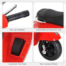 Kids Electric Ride On Scooter Motorcycle 6V with Lights - Red
