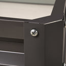 Outsunny Raised Garden Bed Metal Garden Flower Vegetable Planter Light Grey