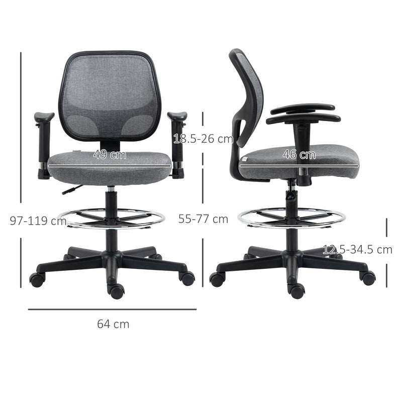 Tall office chair with arms deals