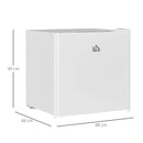 HOMCOM 46L Counter Top Fridge with Chiller Box Mini Fridge for Bedrooms Cream