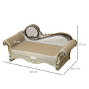 PawHut Cat Scratching Bed Pet Scratcher Modern Furniture w/ Catnip - Brown