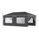 Outsunny 3 x 6m Pop Up Gazebo Height Adjustable Party Tent w/ Storage Bag Black