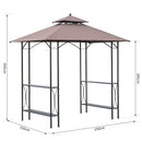 Outsunny 2.5x1.5m BBQ Tent Canopy Patio Outdoor Awning Gazebo Party Sun Shelter