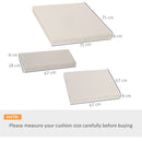 Outsunny 7 Pcs Outdoor Cushion Pads for Rattan Patio Conversation Set, Cream