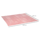 HOMCOM Flannel Fleece Blanket King Size Throw Blanket for Bed 230 x 230cm Pink
