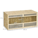 PawHut Reptile Terrarium, Climbing Pet Container w/ Transparent Sliding Doors