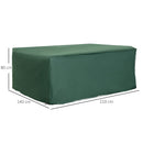 Outsunny 210x140x80cm UV Rain Protective Cover for Garden Rattan Furniture