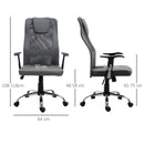 Vinsetto High Back Mesh Office Chair Swivel Chair w/ Headrest Armrests Grey