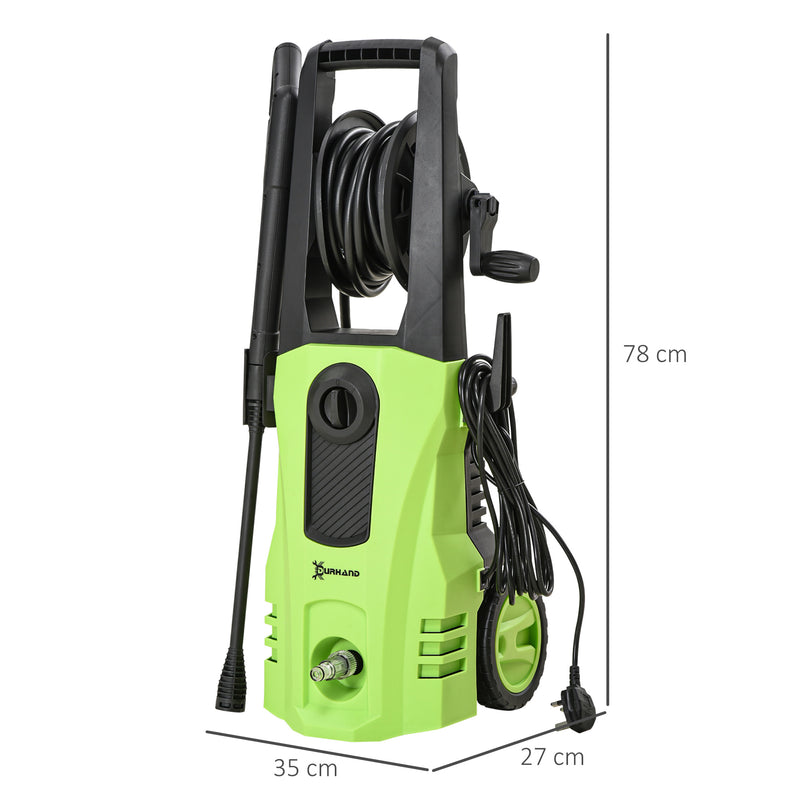 DURHAND Portable Power Washer 1800W, 150 Bar, 510 L/h for Garden, Car, Furniture