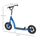 HOMCOM 4 Colours Push Scooter Teen Kids Children Stunt Bicycle Ride On Toy Blue