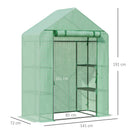 Outsunny Greenhouse for Outdoor Portable Gardening Plant Grow House Green