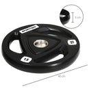 SPORTNOW Olympic Weight Plates for 2'' Barbell Bar with Tri Grips, 2 x 15kg