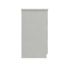 Balagio Ready Assembled Bedside Table with 3 Drawers - White Gloss