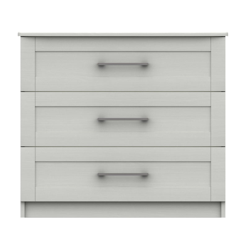 Chester Ready Assembled Chest of Drawers with 3 Drawers - White