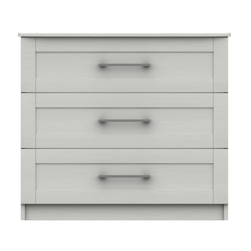 Chester Ready Assembled Chest of Drawers with 3 Drawers - White