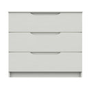 Balagio Ready Assembled Chest of Drawers with 3 Drawers - White Gloss