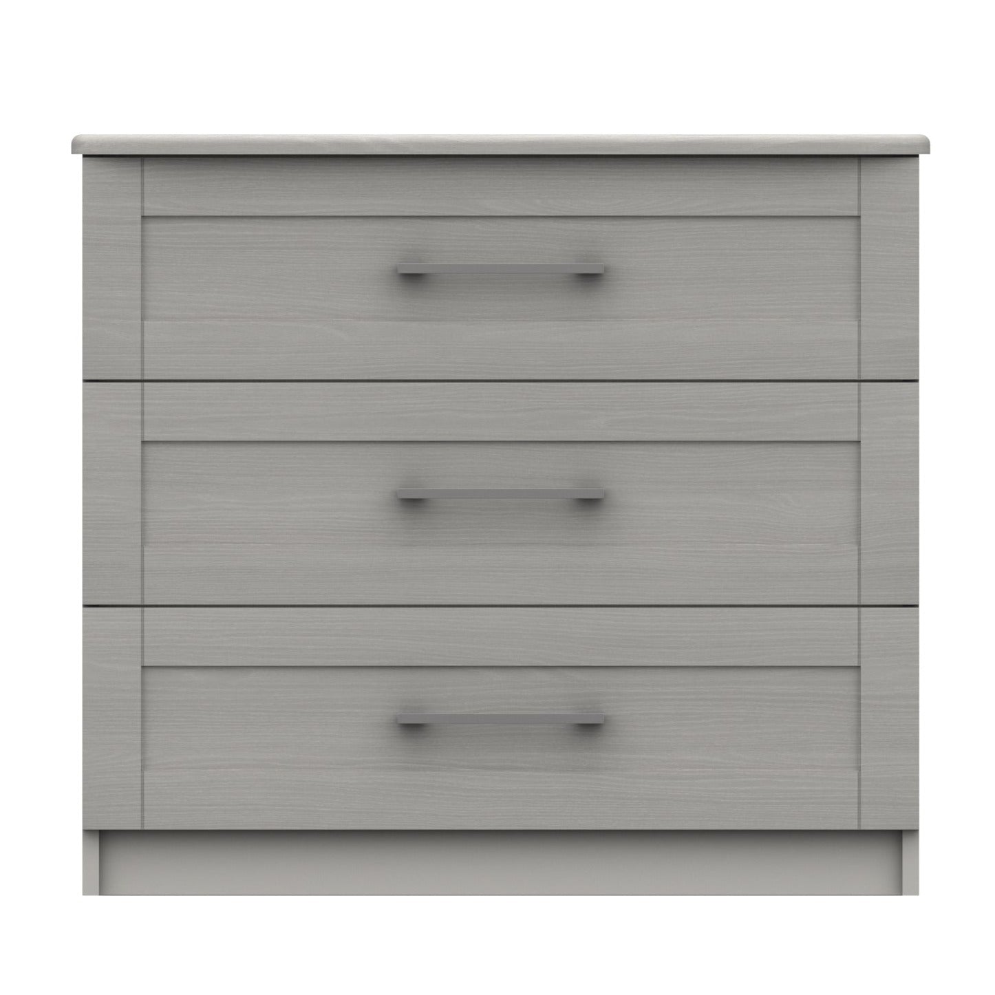 Chester Ready Assembled Chest of Drawers with 3 Drawers Light Grey