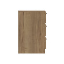 Buckingham Ready Assembled Chest of Drawers with 3 Drawers - Natural Rustic Oak