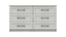 Chester Ready Assembled Double Chest of Drawers with 3x2 Drawers - White