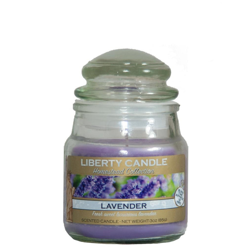 Homestead Candle  3oz Glass Jar Bubble Lid - Lavender
