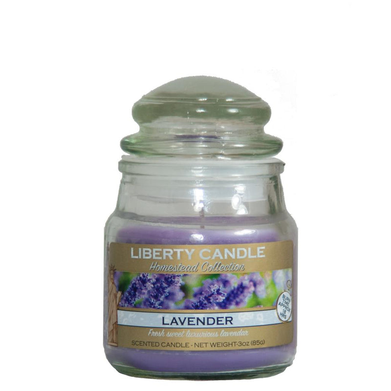 Homestead Candle  3oz Glass Jar Bubble Lid - Lavender