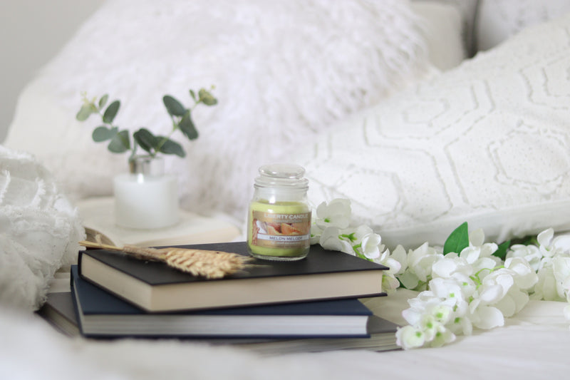 Homestead Candle  3oz Glass Jar Bubble Lid - Melon Medley