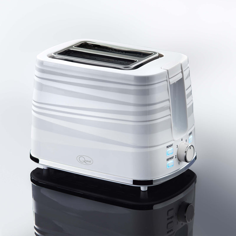 Quest Harmony 2 Slice Toaster - White