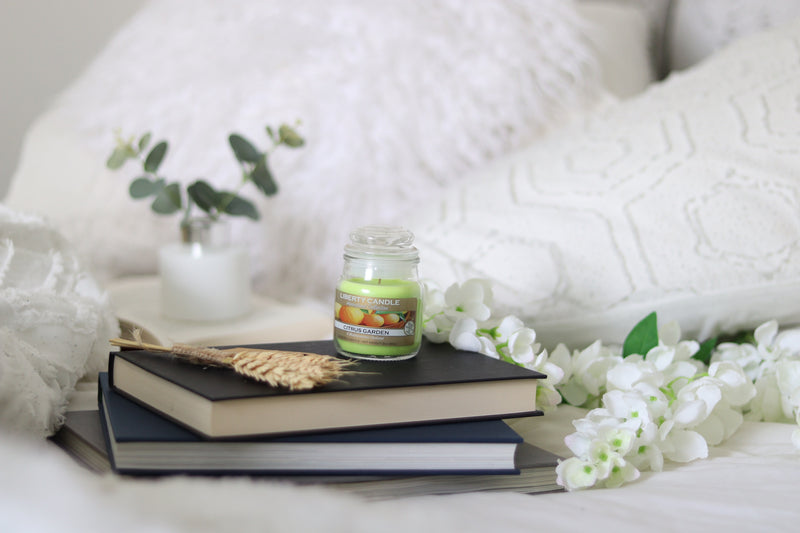 Homestead Candle  3oz Glass Jar Bubble Lid - Citrus Garden