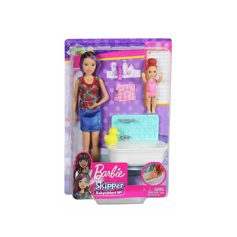 Barbie Babysitter Bath Fun Playset