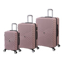 IT Impakt Geo Emboss Luggage with Wheels- Mauve (Sizes Sold Separately)