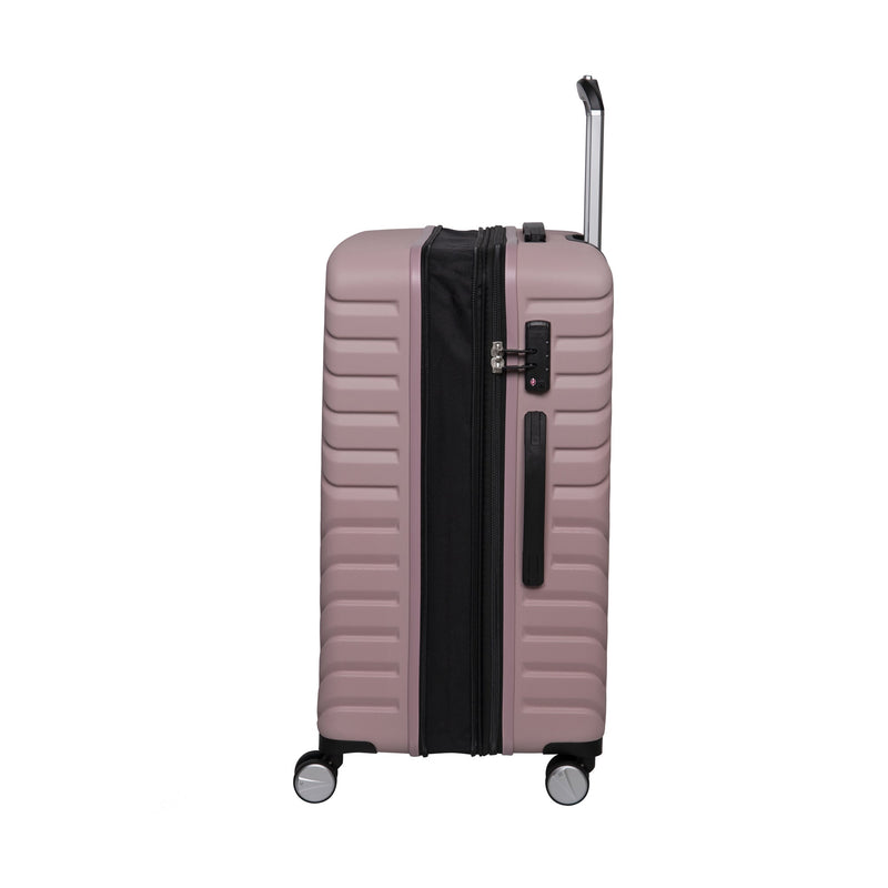 IT Impakt Geo Emboss Luggage with Wheels- Mauve (Sizes Sold Separately)