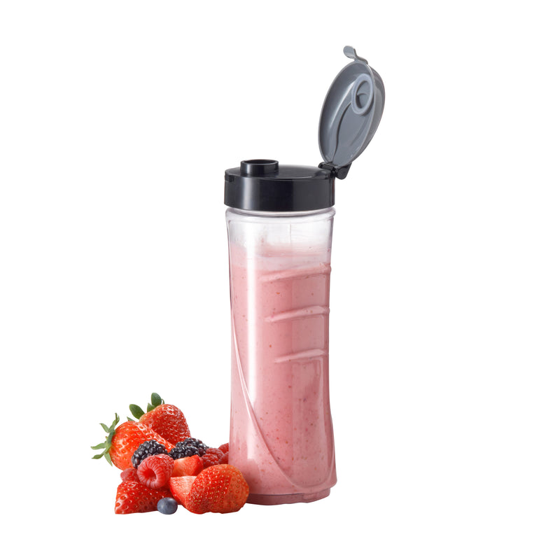 Quest Fruit Personal Blender Black W/ Take Away Carry Cup & Ice Crushing Blades