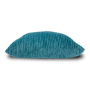 Chunky Velvet Ribbed Cushion - 45 x 45cm Teal