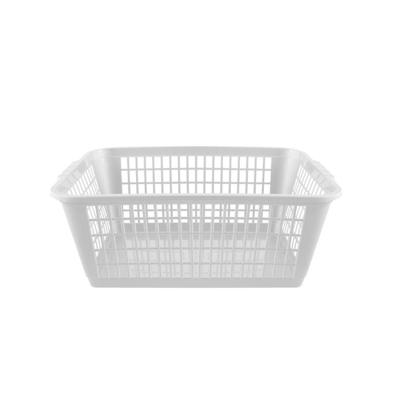 Plastic Handy Basket Small - White 8x16x25cm