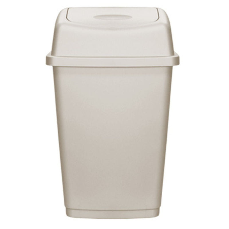 Plastic Swing Bin 25L Taupe 31.5x26x51.5cm