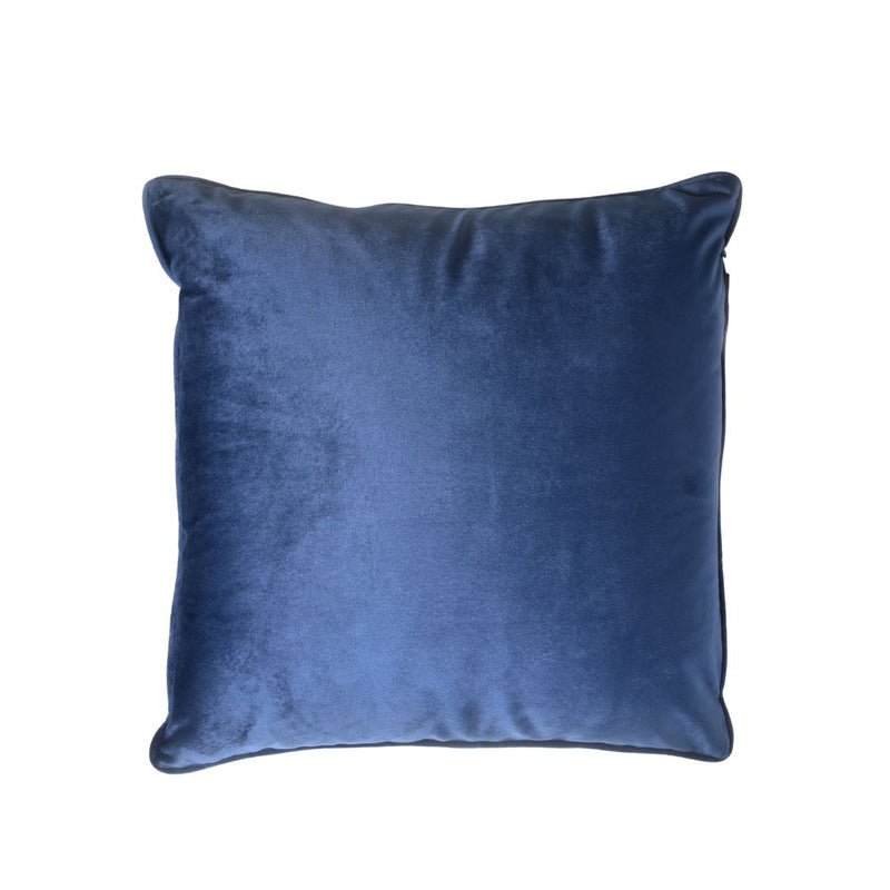 French Velvet Piped Cushion Cover 55 x 55cm - Royal Blue