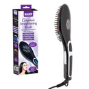 Bauer Straightener Hair Brush - Black