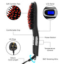 Bauer Straightener Hair Brush - Black