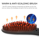 Bauer Straightener Hair Brush - Black