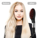 Bauer Straightener Hair Brush - Black