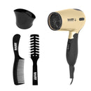 Bauer Tourmaline Travel Hairdryer Set - Black