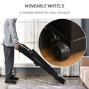 Folding Treadmill Electric Motorised Running Machine 12 Preset Programs w/ LED Screen Drink Holder & Phone Holder Perfect for Home Gym Indoor Fitness Black Display