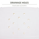 HOMCOM Shower Stool White